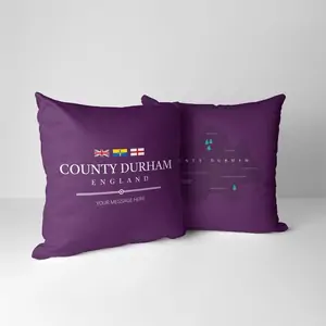 Custom Gifts Personalised County Cushion - County Durham