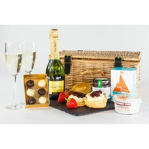 Devon Hampers Devon Champagne Cream Tea Hamper - Afternoon Tea Delivery - Printed Box