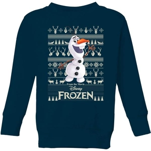 Disney Frozen Olaf Kids Christmas Sweatshirt - Navy - 9-10 Years
