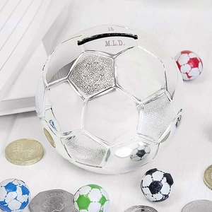 For You Personalised Gifts Football Money Box
