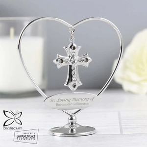 For You Personalised Gifts In Loving Memory Crystocraft Cross