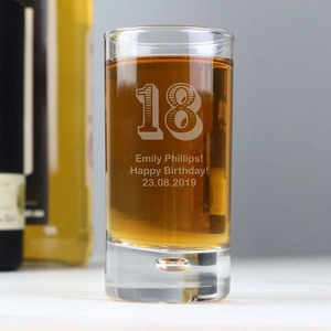 For You Personalised Gifts Age Bubble Shot Glass