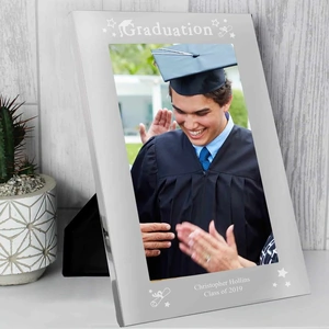 For You Personalised Gifts Mirrored Graduation Glass Photo Frame 5x7