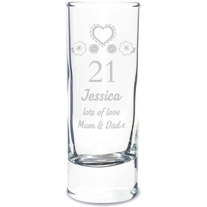 For You Personalised Gifts Birthday Craft Shot Glass Engraved