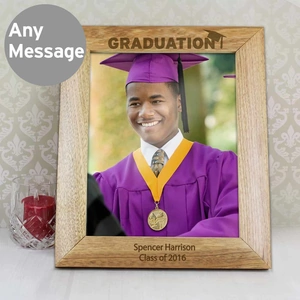 For You Personalised Gifts 10x8 Graduation Wooden Photo Frame
