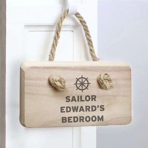 For You Personalised Gifts Nautical Wooden Sign