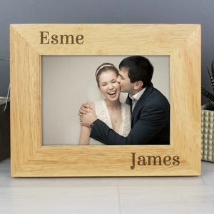 For You Personalised Gifts 7x5 Couples Wooden Photo Frame