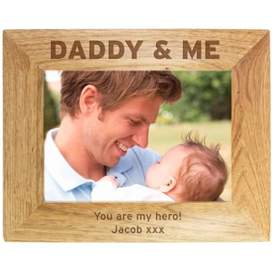 For You Personalised Gifts Daddy & Me 5x7 Wooden Photo Frame