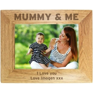 For You Personalised Gifts Mummy & Me 7x5 Wooden Photo Frame