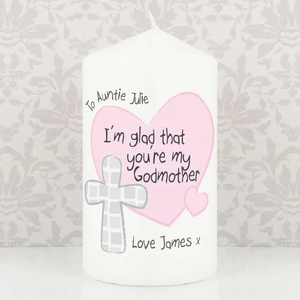 For You Personalised Gifts Godmother Candle