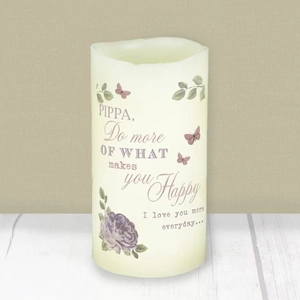 For You Personalised Gifts Secret Garden LED Candle