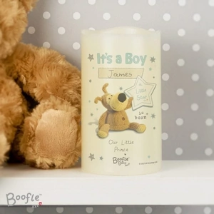 For You Personalised Gifts Boofle It's a Boy Nightlight LED Candle