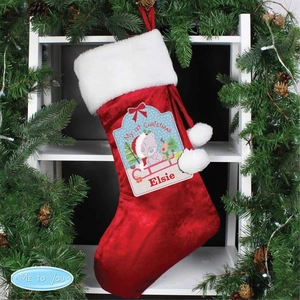 For You Personalised Gifts Tiny Tatty Teddy My 1st Christmas Luxury Stocking