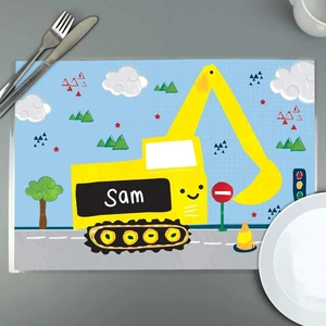 For You Personalised Gifts Digger Placemat