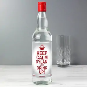 For You Personalised Gifts Personalised Keep Calm Vodka