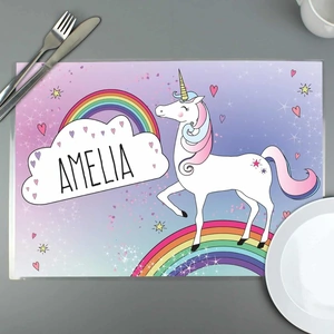 For You Personalised Gifts Unicorn Placemat