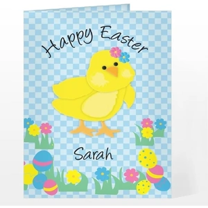 For You Personalised Gifts Personalised Happy Easter Chick Card