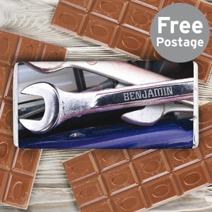 For You Personalised Gifts Tool Kit Milk Chocolate Bar
