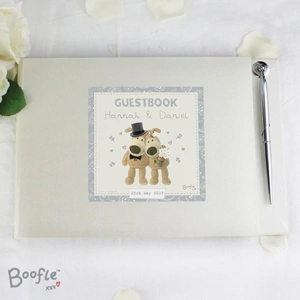 For You Personalised Gifts Boofle Wedding Guest Book & Pen