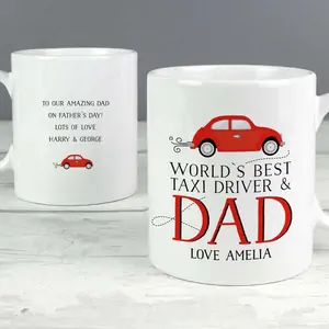 For You Personalised Gifts Personalised Worlds Best Taxi Driver Dad Mug