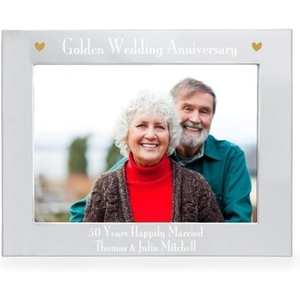 For You Personalised Gifts Silver 7x5 Golden Anniversary Landscape Photo Frame