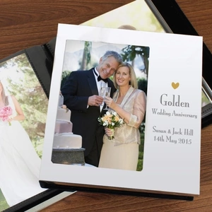 For You Personalised Gifts Decorative Golden Anniversary Photo Frame Album 4x6
