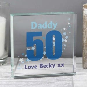 For You Personalised Gifts Stars Age Medium Crystal Token