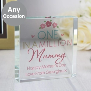 For You Personalised Gifts One in a Million Large Crystal Token
