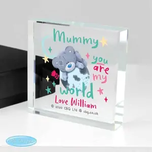For You Personalised Gifts Personalised You Are My World Me To You Large Crystal Token