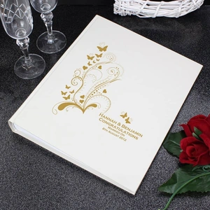 For You Personalised Gifts Gold Butterfly Swirl Traditional Album