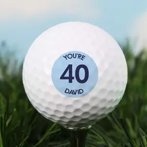 For You Personalised Gifts Personalised Blue Big Age Golf Ball