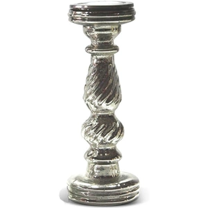 Culinary Concepts Twist Silver Candlestick, Large, Fortnum & Mason