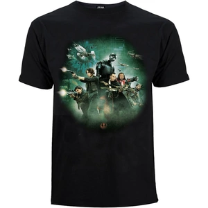 Geek Clothing Star Wars Rogue One Men's Group Battle T-Shirt - Black - M