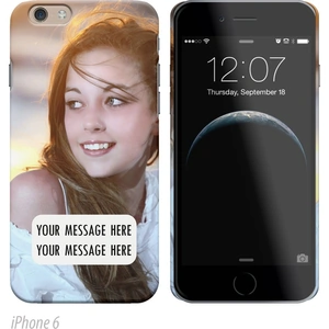Getting Personal Photo Upload iPhone Cover with Message