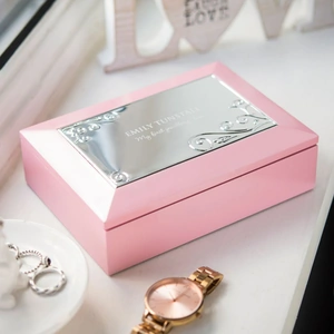 Getting Personal Personalised Pink Musical Jewellery Box