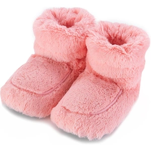 Getting Personal Cozy Boots™ Pink Microwavable Slipper Boots