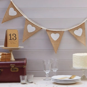 Getting Personal A Vintage Affair Hessian & Lace Bunting