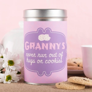 Getting Personal Personalised Tin With Biscuits - Never Run Out