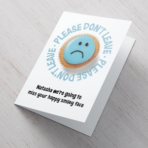 Getting Personal Personalised Card - Leaving Sad Cake
