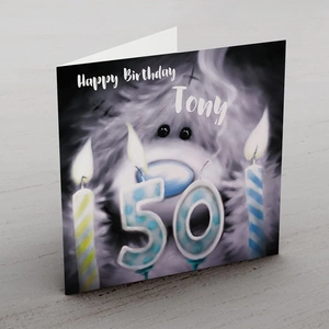 Getting Personal Personalised Me To You Card - 50 Candles