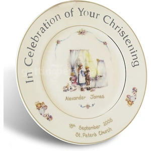 Getting Personal Personalised Hand-Painted Christening Plate