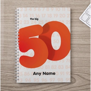 Getting Personal Personalised Notebook - The Big 50
