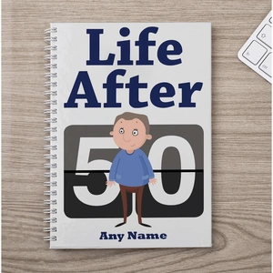 Getting Personal Personalised Notebook - Life After 50 for Him