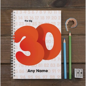 Getting Personal Personalised Notebook - The Big 30