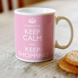 Getting Personal Personalised Mug - Keep Calm and Keep Shopping