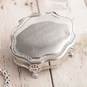 Getting Personal Engraved Vintage Jewellery Box With Decorated Legs