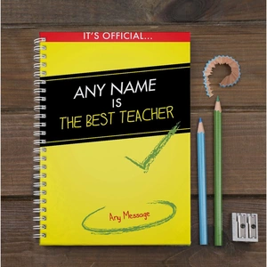 Getting Personal Personalised Notebook - Best Teacher - Official