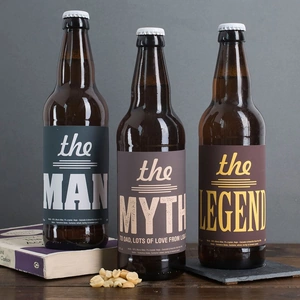 Getting Personal Personalised Set Of Three Beers - Man, Myth, Legend