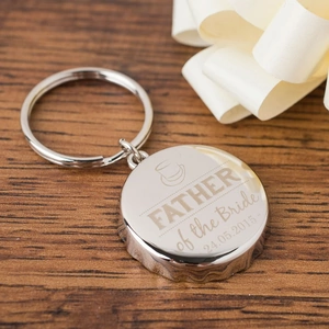 Getting Personal Personalised Bottle Top Keyring With Bottle Opener - Father Of The Bride