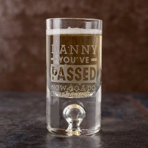 Getting Personal Personalised Shot Glass with Miniature - You've Passed